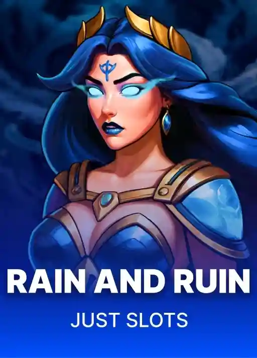 Rain and Ruin slot poster at Lucky Hills Casino